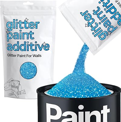 Hemway Ocean Blue Glitter Paint Additive 100g for Emulsion Acrylic Lacquer