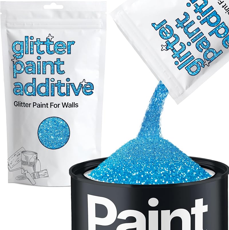 Hemway Ocean Blue Glitter Paint Additive 100g for Emulsion Acrylic Lacquer