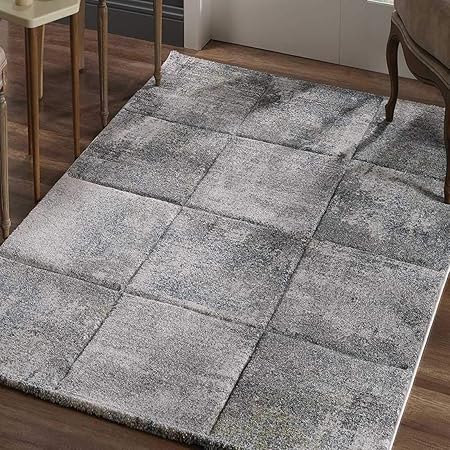 Tapis Grand Dimensions Kla Bogart Gris 120 X 170 Cm Tapis De