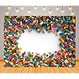 Colorful Building Blocks Birthday Backdrop Blocks Photography Birthday - View #9