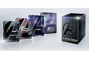 Avengers 4k + Blu Ray + Digital Complete 4 Movie Steelbook Collection Endgame + Infinity War + Age Of Ultron