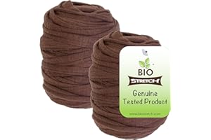 Biostretch Soft Brown Plant Ties for Garden Plants 2 Pack - Environmentally Friendly Stretchy Brown Plant Tape and Garden Twine Plant String (Brown Bio Roll x 2)