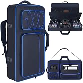 DJ Controller Case for DDJ FLX10 / GRV6 / REV7 / REV5 / 1000 / SC LIVE 4 | DJ Controller Gig Backpack Bag, Full Soft Padded, Multip-Pocket, with Backpack- &amp; Shoulder-Strap, for DJ &amp; Music Producers