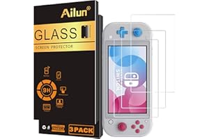 Ailun Screen Protector for Nintendo Switch lite 3Pack Tempered Glass for Nintendo Switch lite 2019 Anti Scratch