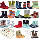TeeHee (Naartjie) Kids Boys Fashion Cotton Crew 18 Pair Pack Gift Box