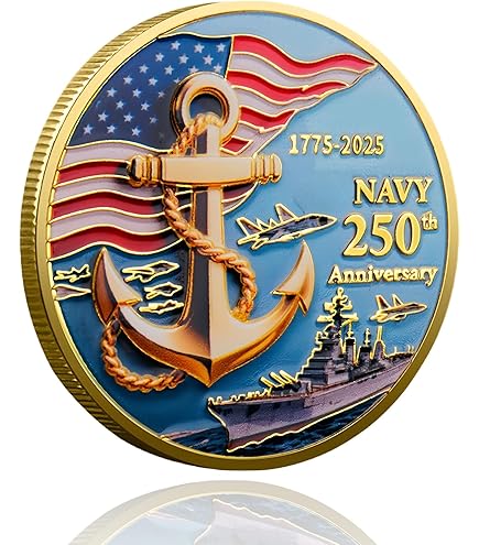 Amazon.com: USA Navy 250th Anniversary Challenge Coin 1775-2025