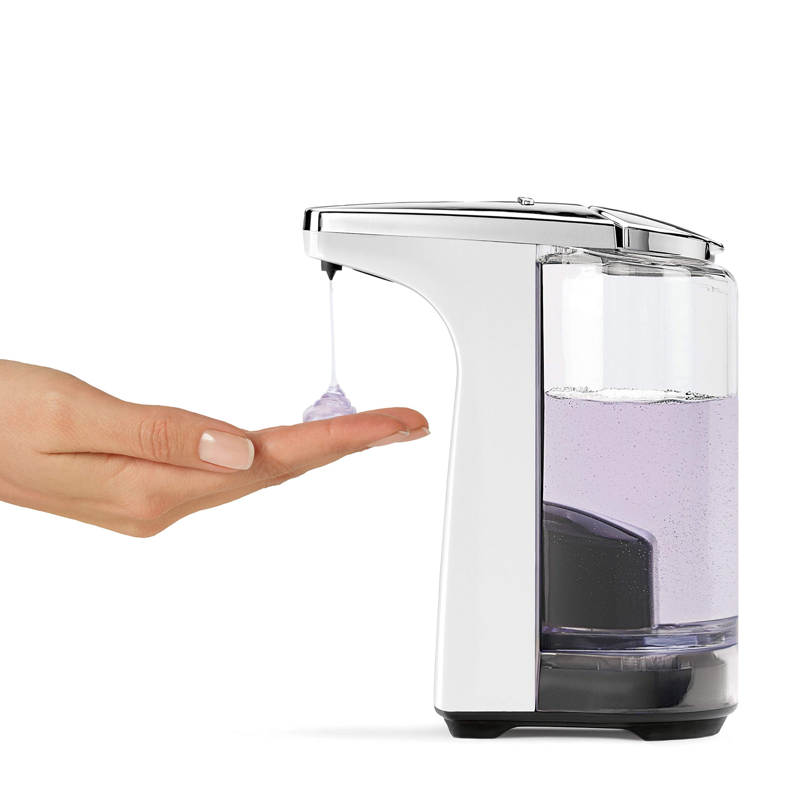 Simplehuman 8 Oz. TouchFree Sensor Liquid Soap Pump Dispenser With