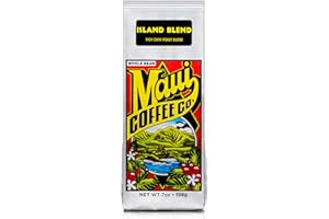 Maui Coffee Co Island Blend Coffee, Ground, 7 oz. bag, Rich dark roast blend