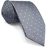S&W SHLAX&WING Mens Necktie Dotty Ties Green Blue Purple Woven for Party Wedding