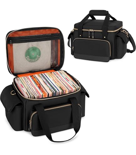 2 CheckOutStore Black 7 Vinyl Record 45 RPM Storage Box