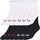 True Religion Mens Socks 12 Pack Mid Crew Socks for Men Premium Athletic, Shoe Size 8-12