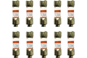 10-Pack New ATQR-30 ATQR30 ATQR-30A 600Vac Time Delay Fuse,ATQR-30A Current Limiting Class CC Rejection Cartridge Fuses