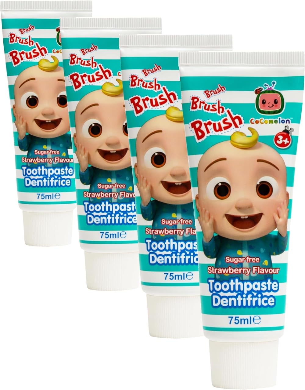 CoComelon Strawberry Toothpaste Sugar Free 74ml Pack of 4