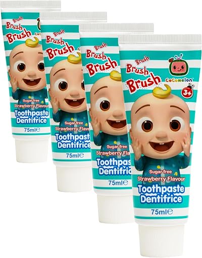 CoComelon Strawberry Toothpaste Sugar Free 74ml Pack of 4
