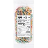 Kervan Sour Rainbow Licorice Laces, 2 lb Bulk Bag | Colorful sour rainbow licorice laces with a soft, chewy texture for snacking, braiding and decorating desserts