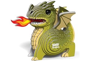 Eugy Dragon 3D Puzzle, 26 Piece Eco-Friendly Educational Toy Puzzles for Boys, Girls & Kids Ages 6+