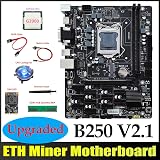 Lodokdre B250 V2.1 ETH Miner Motherboard 12PCIE G3900 CPU DDR4 4GB RAM 128G SSD view 3