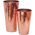 Sertodo Copper Boston Maraka Cocktail Shaker Set, Hand Hammered 100% Pure Copper, 18 oz Cup, 30 oz Cup