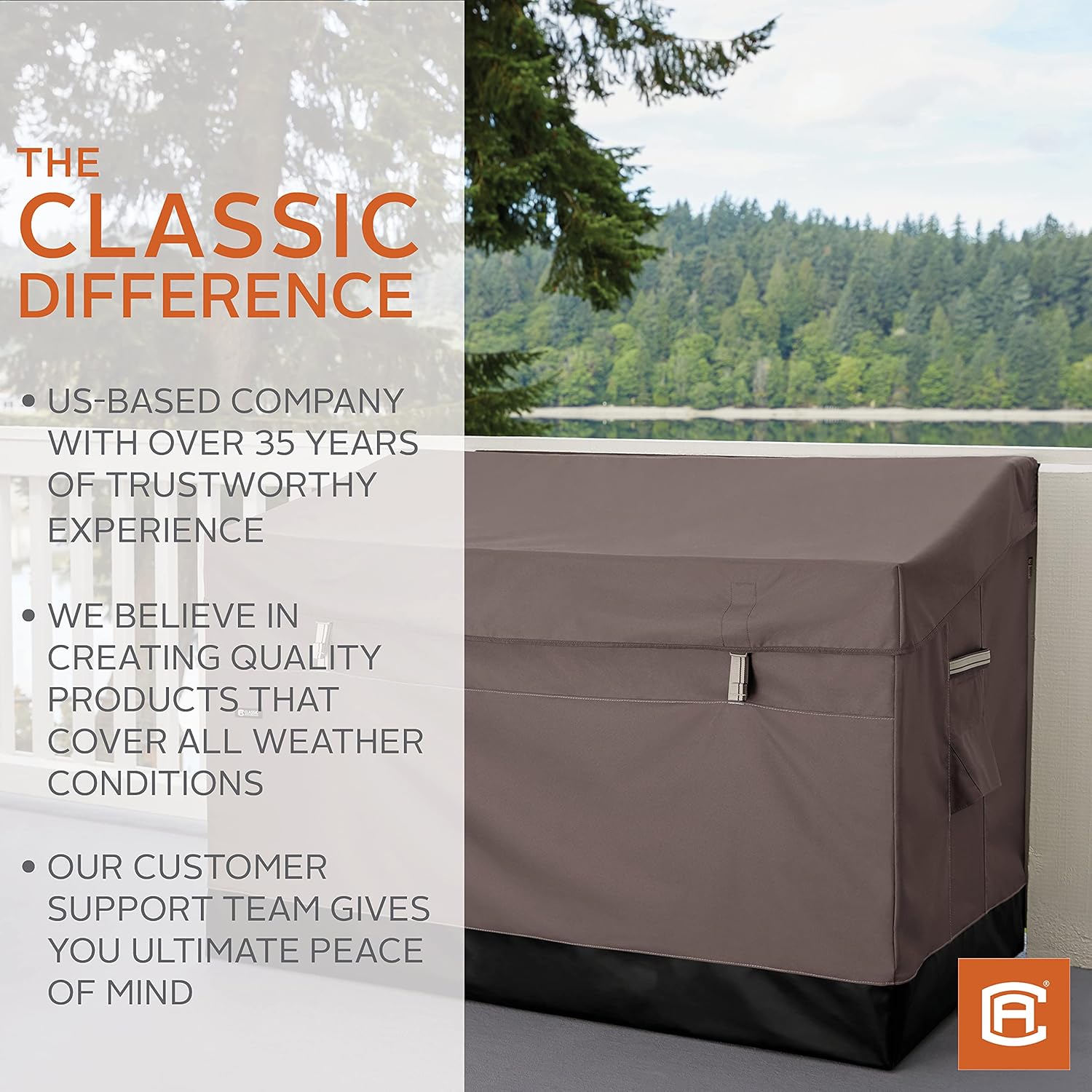 Classic Accessories Ravenna Water-Resistant 133 Gallon Deck Box : Garden & Outdoor