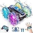 GEVINST Remote Control Car Boat Amphibious RC Car with Waterproof Gesture Control 2.4Ghz All Terrain RC Boat 360° Rotation Stunt Beach Pool Toys for Kids Ages 4-8-12 Gifts for 6 7 9 Year Old Boys