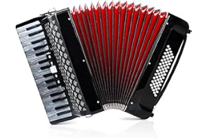 TianChunyue 34 Keys 60 Bass Accordion for Adults Beginner Piano Accordion Instrument for Adults (Black1)