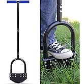 CKLT Edger Lawn Tool 41in Border Edger with Tempered Spring Steel Blade | Long Rubber Handle Wide Footplate Rustproof Manganese Steel Half Moon Edger for Garden Maintenance