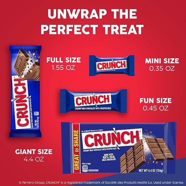 CRUNCH MILK CHOCOLATE HEARTS WITH CRISPED RICE, VALENTINE’S DAY BAG, 9 OZ