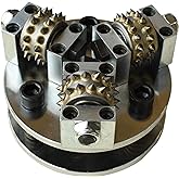 ACTINTOOL 5 In. Coating Removal Stone Texturing Bush Hammer, Concrete Patch Repair Prepare Bushing Tool Plate For Angle Grinder, Stone Concrete Roughness Pulverization Bushing Hammer(5/8-11" Thread)