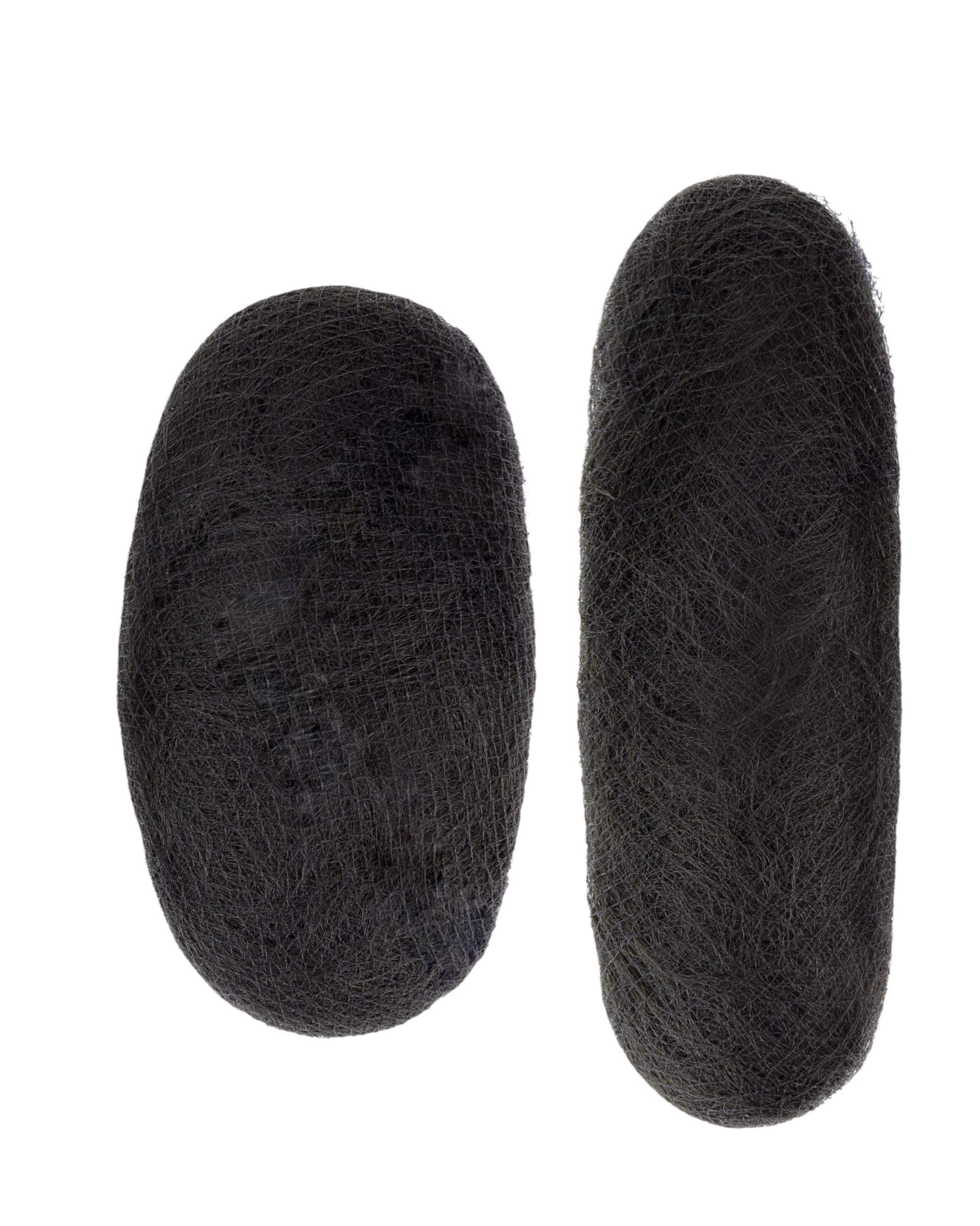 House of Luxx 2 x Volume Hair Pads Padding for Bun Styler Hair Style Updo Hair extensions (Black)