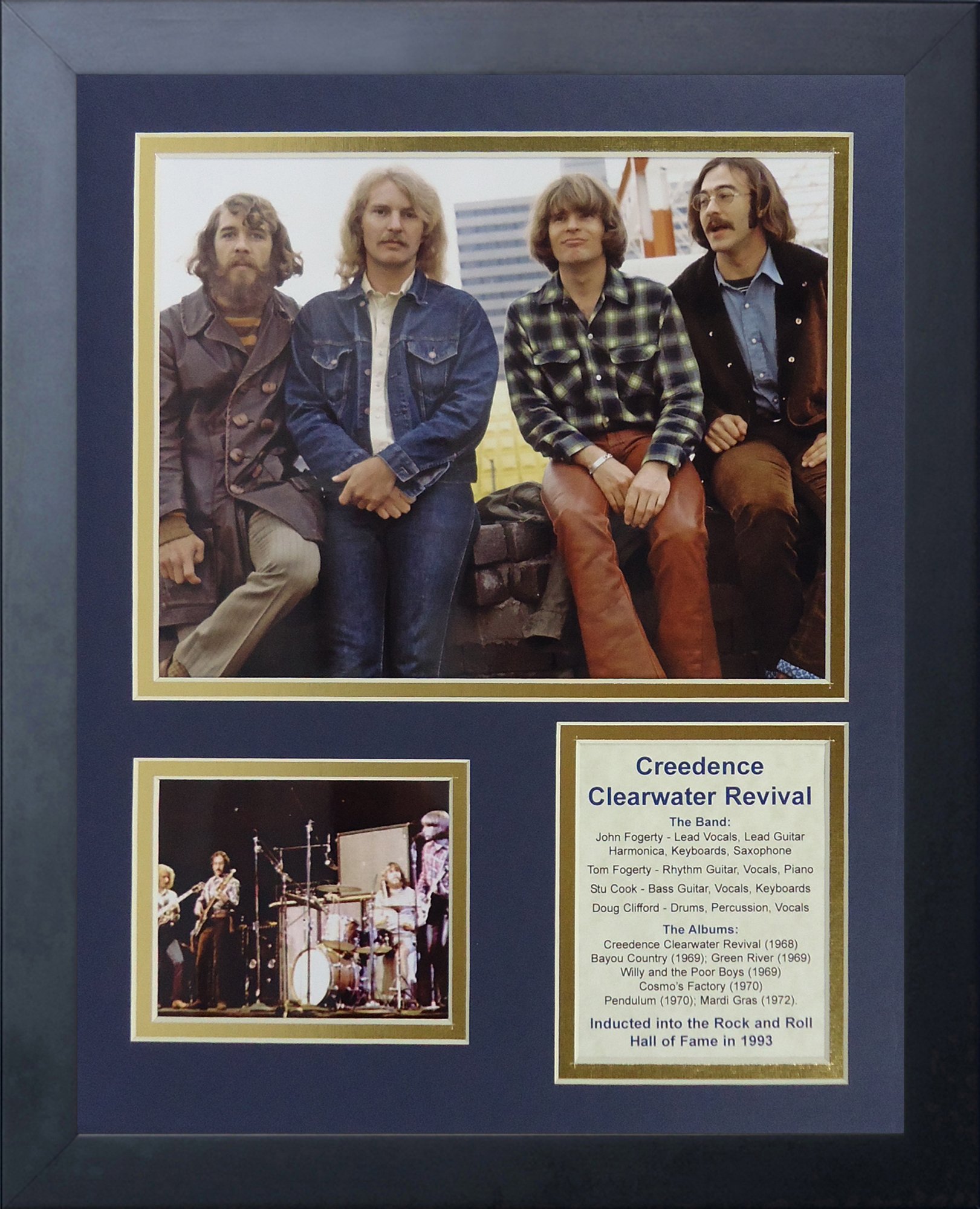 Legends Never Die "Creedence Clearwater Revival Framed Photo Collage, 11 x 14-Inch