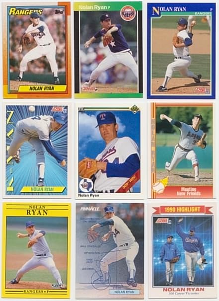 Nolan Ryan 50 Different Baseball Cards Featuring Nolan Ryan At Amazon S Sports Collectibles Store