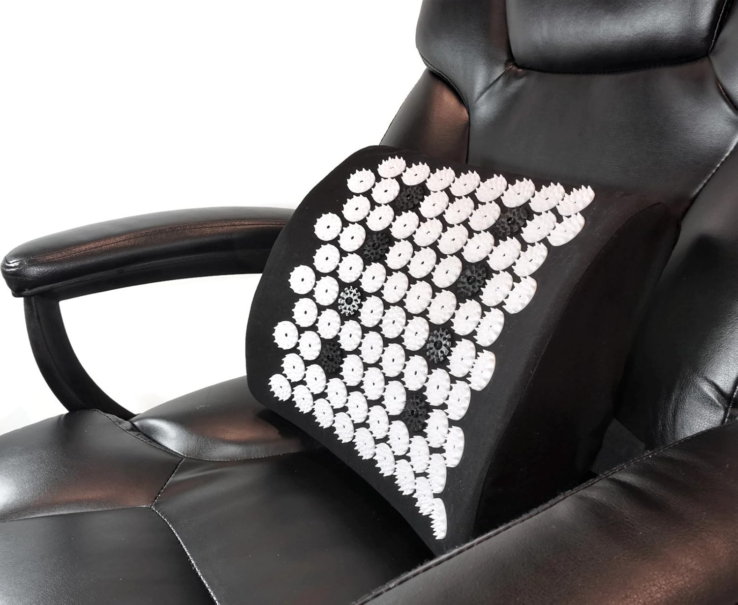 ZenGuru Best Lumbar Support Cushion - Acupressure Massage Back Pillow - Posture Improvement, Back Pain and Stress Relief - with Magnet Therapy - Ideal for Office Chair, Car Seat, Sofa or Recliner: Health & Personal Care