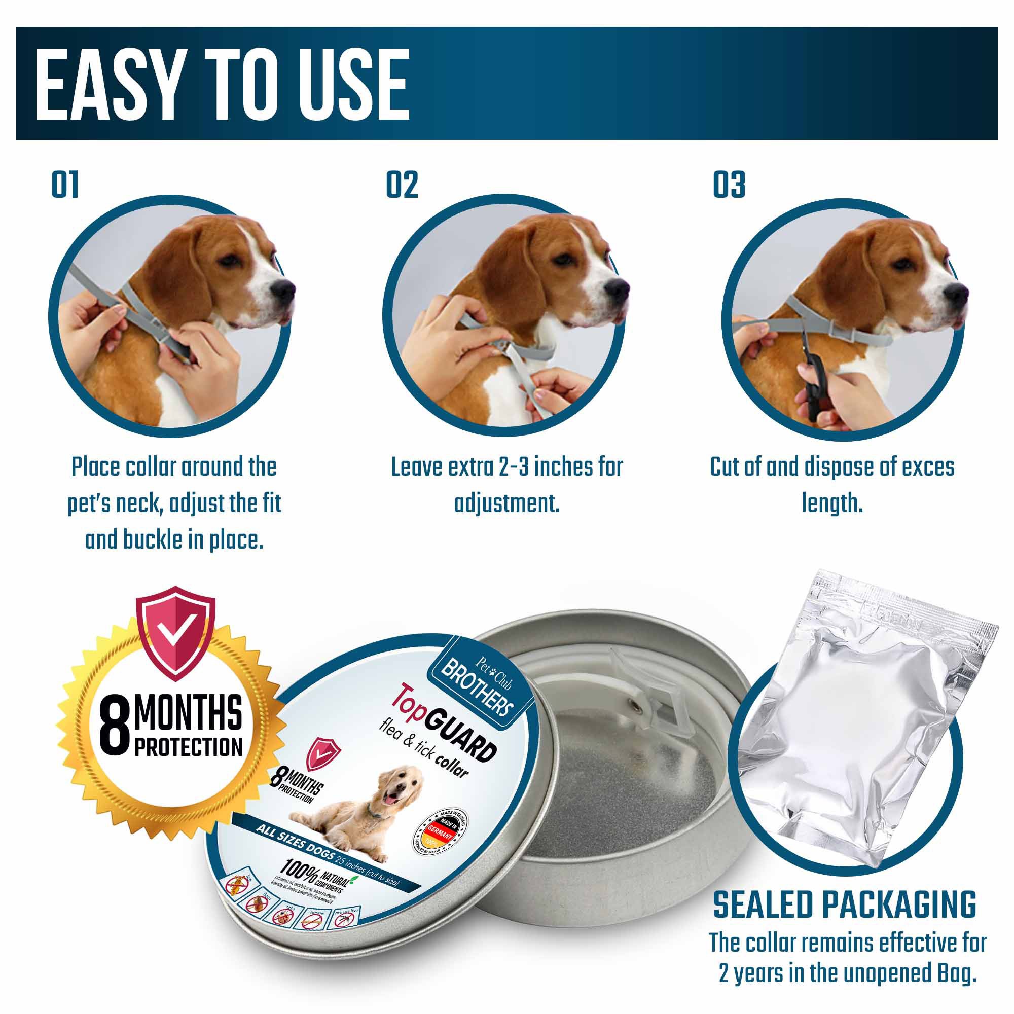 Flea Collar For Dogs MADE IN GERMANY Flea And Tick Prevention For