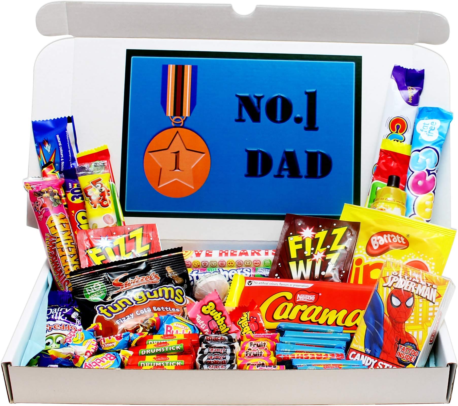 Number 1 Dad Fathers Day Sweets Gift Box