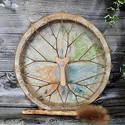 FIRLAR Shaman Drum,10 Inch Shaman Hand Drum With
