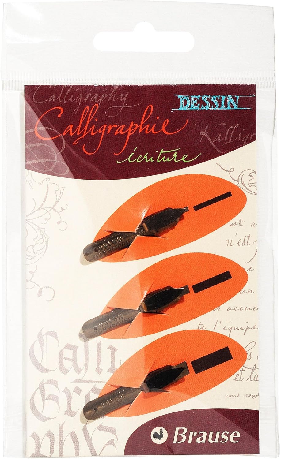 Rodschinson Com Brause b Plumes De Calligraphie Avec 3 Plumes Bandzug 1 5 Mm 2 5 Mm Et 4 Mm Loisirs Creatifs Dessin