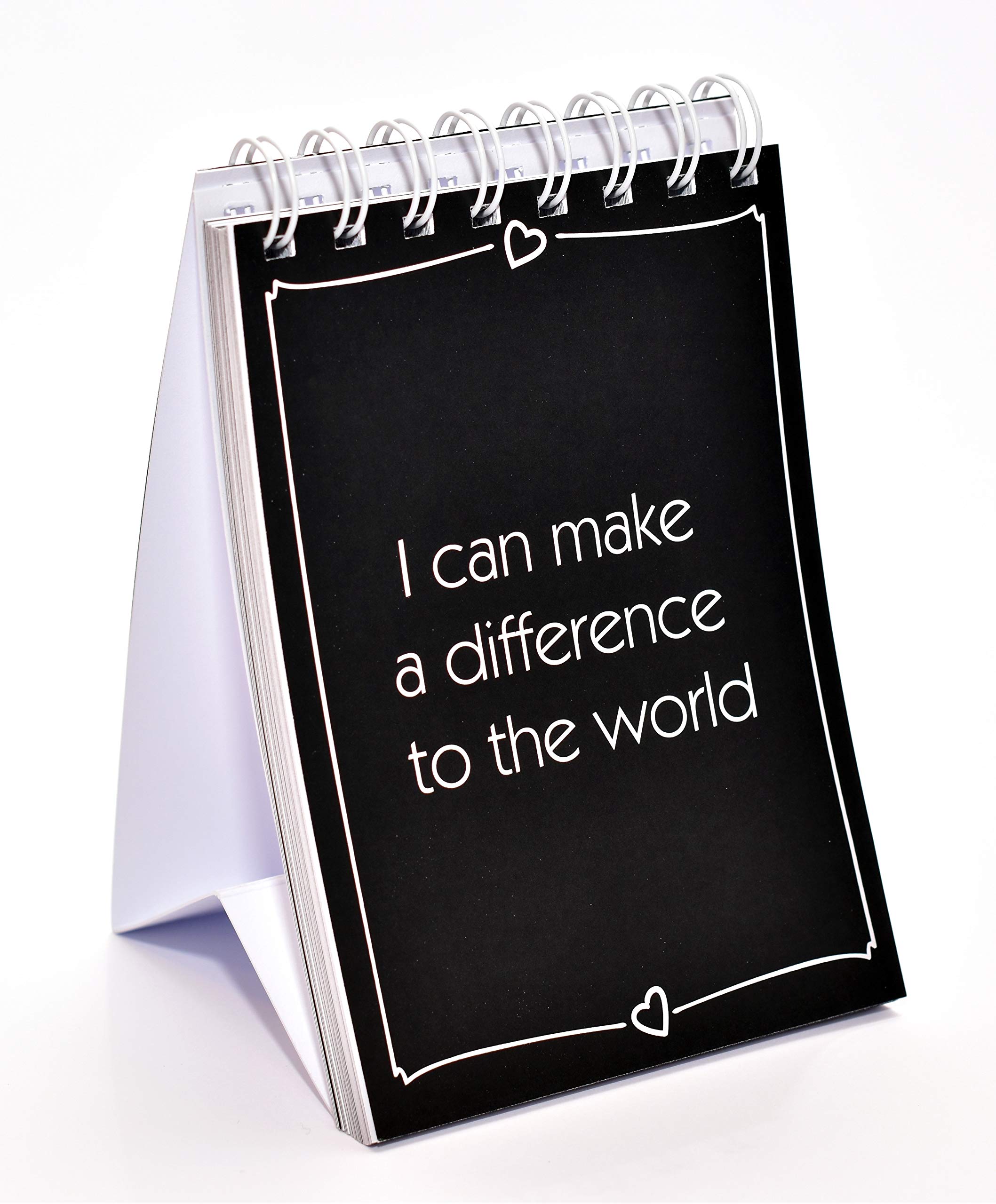 52 Positive Affirmation Desktop Cards – Mindful Daily Reminders for Mindfulness, Stress Relief, Manifestation & Self-Care (Black and White)