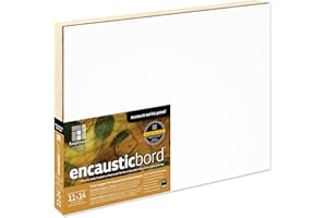 Ampersand Art Supply Wood Painting Panel: Museum Series Encausticbord, 7/8 Inch Depth, 11" x 14"