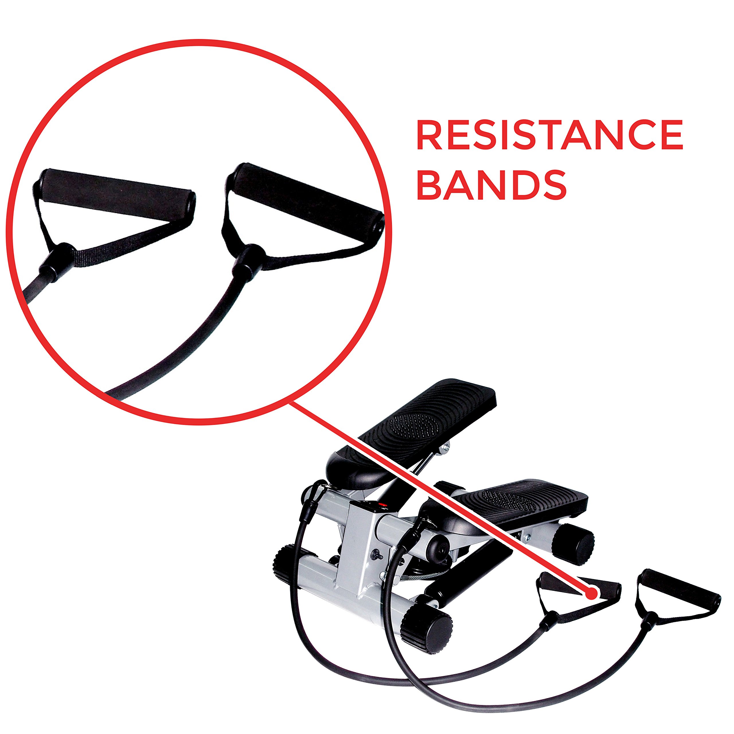 Sunny Health & Fitness Mini Stepper with Resistance Bands Lifestyle