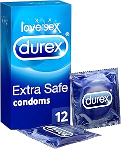 Durex Extra Safe Condones, Pack de 12: Amazon.es: Salud y cuidado personal