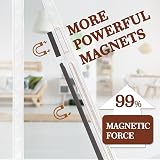 Yotache White Screen Door 80x200 cm with Magnets Reinforced Polyester view 6