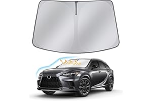 AUTOMIIM Windshield Sun Shade for Lexus RX 2023 2024 2025 — Upgraded Nano Materials Front Window Shade Cover for Lexus RX 350 Accessories, Foldable Windshield Sunshade Protector