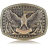 Fibbadet Western Cowboy Belt Buckle for Men Women- Longhorn Bull Head Cowboy Texas Rodeo Belt Buckle
