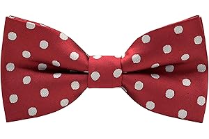 Carahere Boys Handmade Pre-Tied Classic Polka Dot Bow Ties