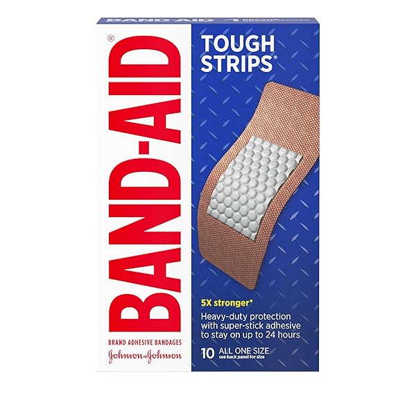 BAND-AID BRAND STERILE TOUGH STRIPS ADHESIVE BANDAGES FOR...