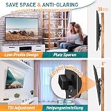 ELIVED Ultra Slim Tilt TV Wall Mount 26-60 inch VESA 75x75-400x400 view 2