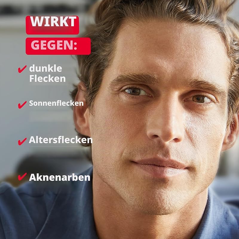 POWER Anti-Aging Serum 2-in-1 Anti-Falten und Anti-Falten (1 x 30 ml), Feuchtigkeitsspendendes Gesichtsserum mit Luminous 630 für Herren, Anti-Flecken-Serum mit Hyaluronsäure