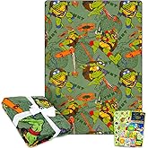 Teenage Mutant Ninja Turtles Fleece Blanket Set - Bundle with Soft TMNT Blanket Plus Stickers, More for Kids, Adults, Children | Cozy Ninja Turtles Fleece Blanket 50" x 70