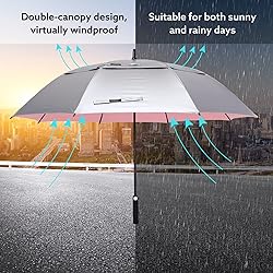 G4Free 68 Inch UV Protection Golf Umbrella Auto