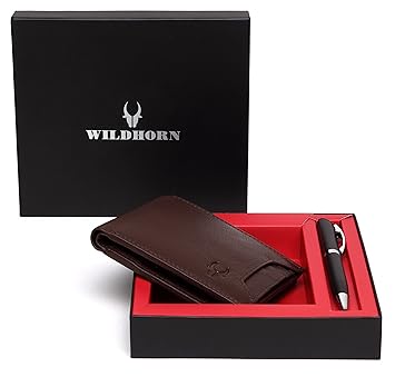WildHorn Brown Mens Wallet (GIFTBOX0179)